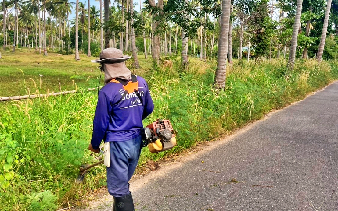 ปรับปรุงภูมิทัศน์สายอุดม-ทางหวาย และหนองหอยตอนล่าง หมู่ที่ 3 บ้านทางหวาย